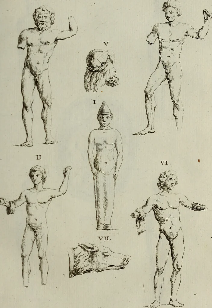An illustration from Recueil d'antiquités égyptiennes, étrusques, greques et romaines, 1752, leaf 148