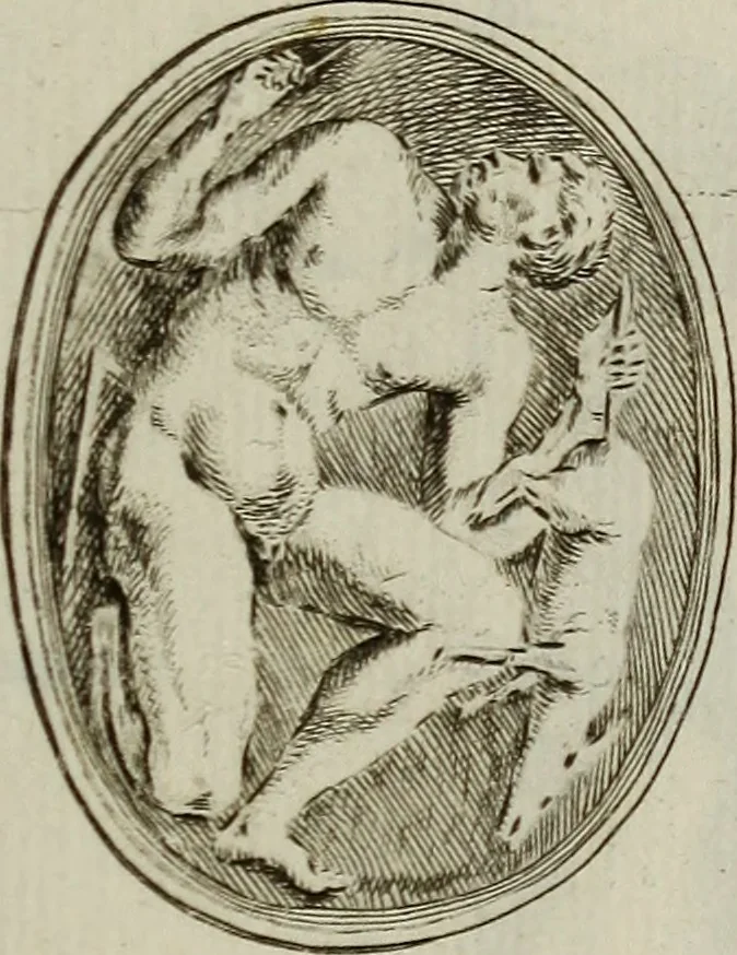 An illustration from Recueil d'antiquités égyptiennes, étrusques, greques et romaines, 1752, leaf 150