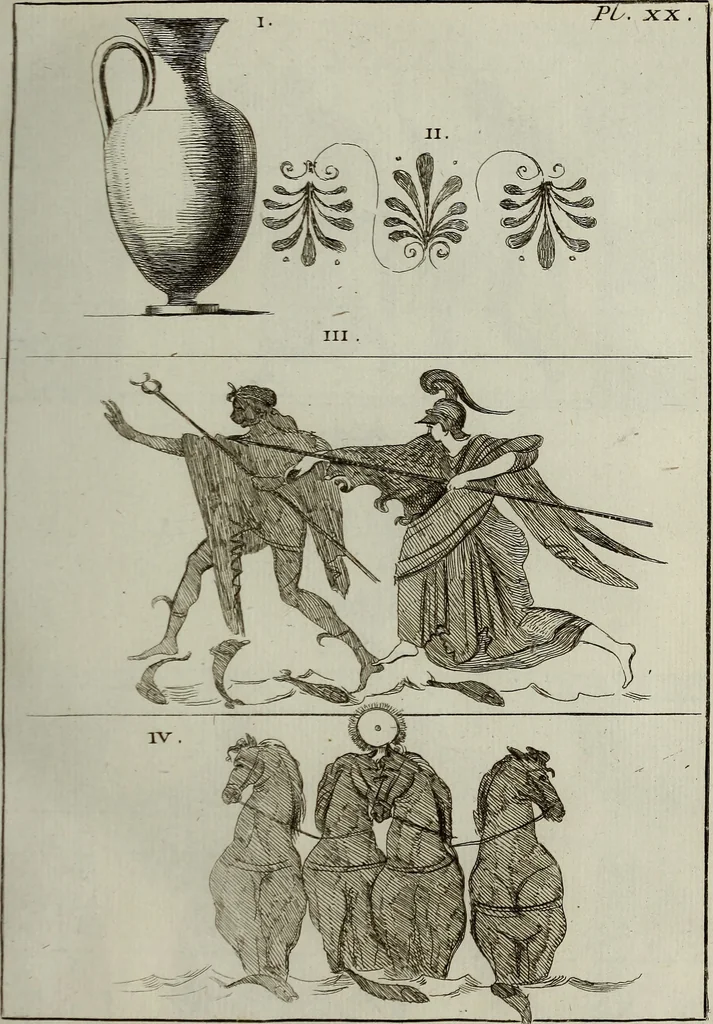 An illustration from Recueil d'antiquités égyptiennes, étrusques, greques et romaines, 1752, leaf 160