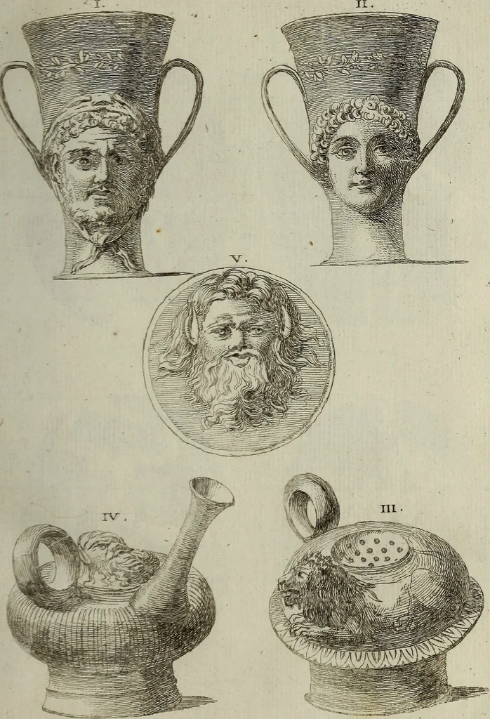 An illustration from Recueil d'antiquités égyptiennes, étrusques, greques et romaines, 1752, leaf 174