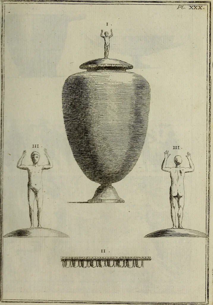 An illustration from Recueil d'antiquités égyptiennes, étrusques, greques et romaines, 1752, leaf 180