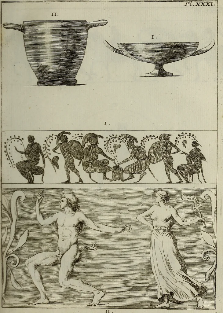 An illustration from Recueil d'antiquités égyptiennes, étrusques, greques et romaines, 1752, leaf 182