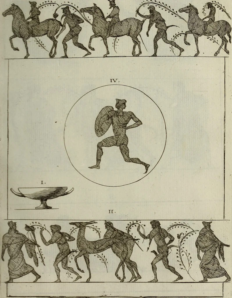 An illustration from Recueil d'antiquités égyptiennes, étrusques, greques et romaines, 1752, leaf 184