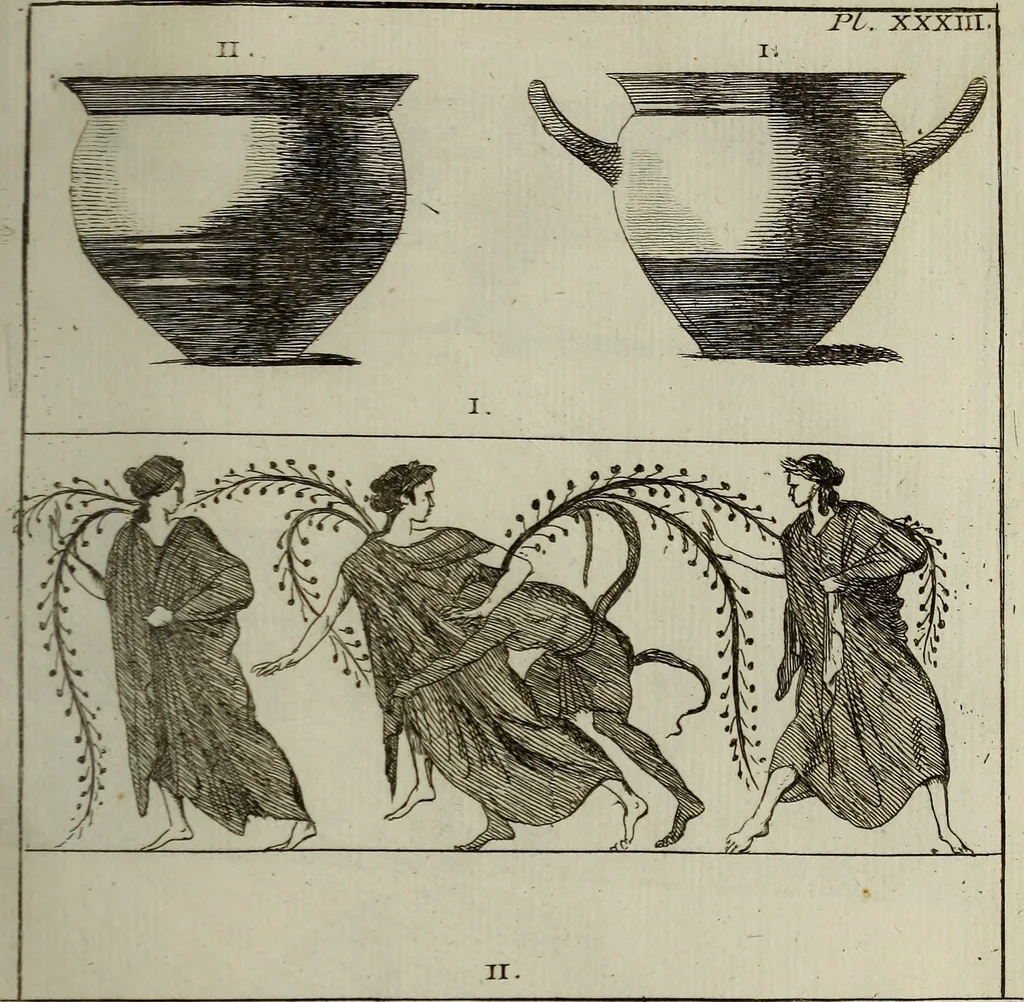 An illustration from Recueil d'antiquités égyptiennes, étrusques, greques et romaines, 1752, leaf 186
