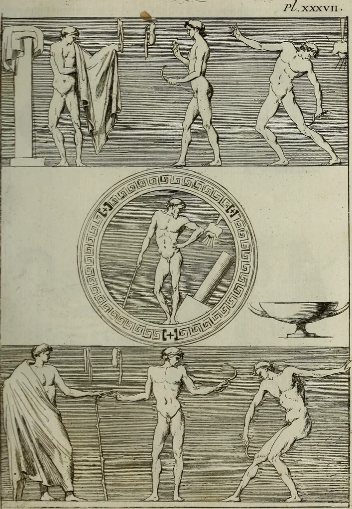 An illustration from Recueil d'antiquités égyptiennes, étrusques, greques et romaines, 1752, leaf 194