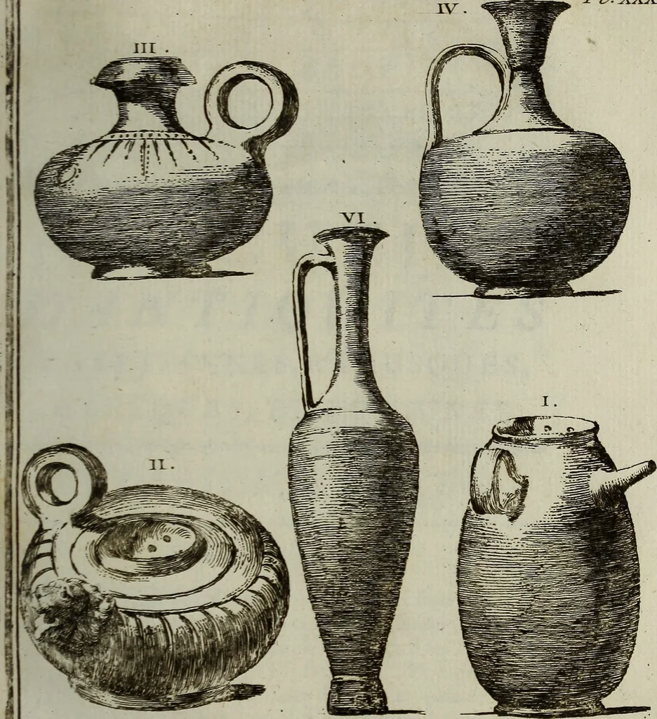 An illustration from Recueil d'antiquités égyptiennes, étrusques, greques et romaines, 1752, leaf 196