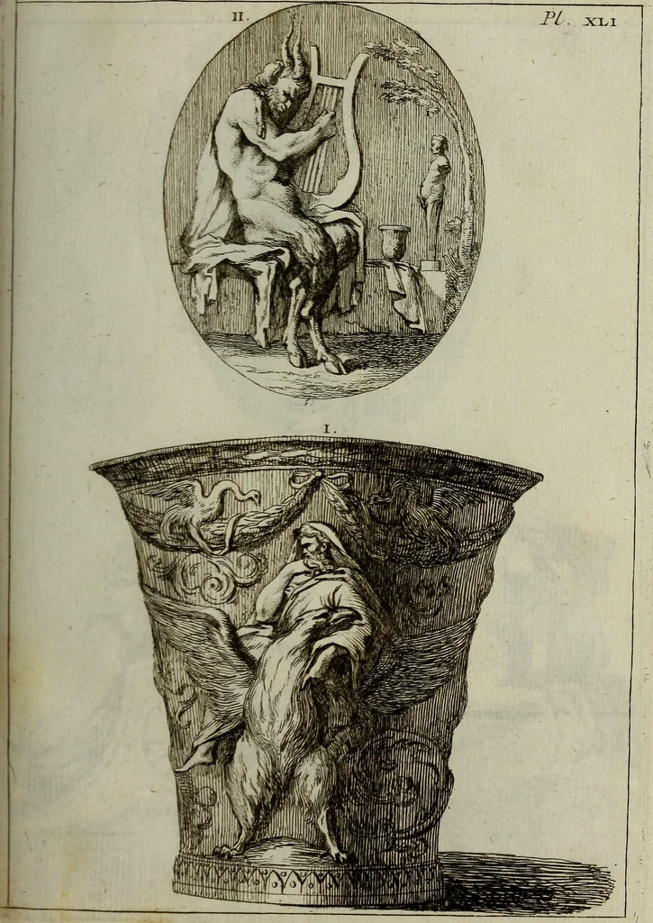 An illustration from Recueil d'antiquités égyptiennes, étrusques, greques et romaines, 1752, leaf 368