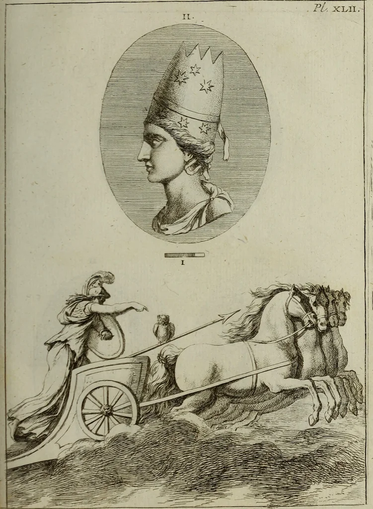 An illustration from Recueil d'antiquités égyptiennes, étrusques, greques et romaines, 1752, leaf 370