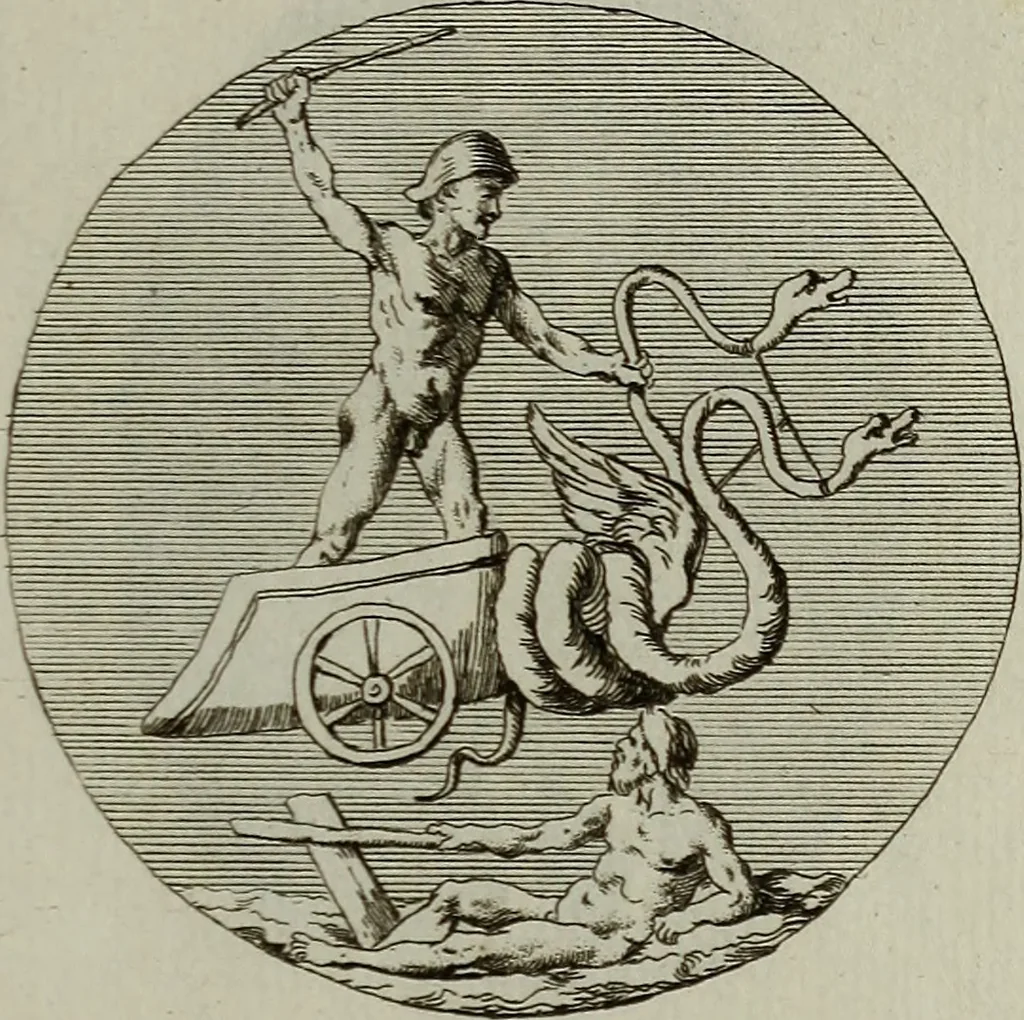 An illustration from Recueil d'antiquités égyptiennes, étrusques, greques et romaines, 1752, leaf 372