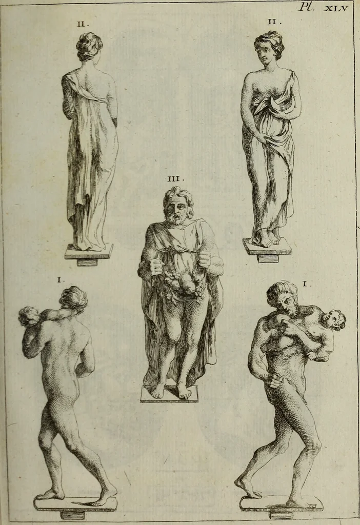 An illustration from Recueil d'antiquités égyptiennes, étrusques, greques et romaines, 1752, leaf 376