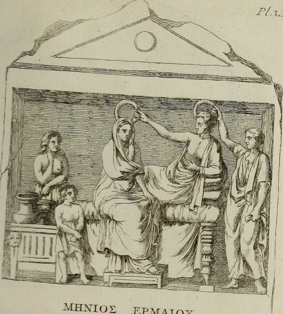 An illustration from Recueil d'antiquités égyptiennes, étrusques, greques et romaines, 1752, leaf 438