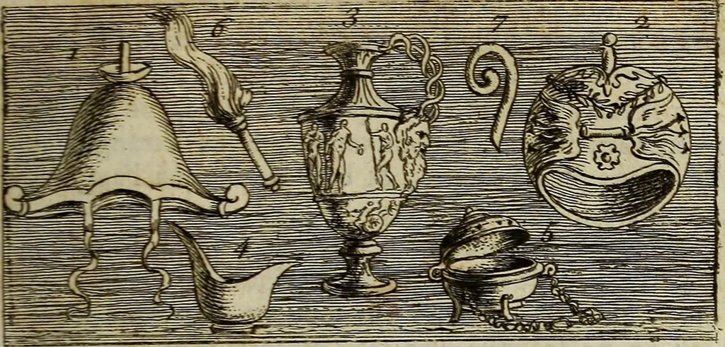An illustration from Recueil d'antiquités égyptiennes, étrusques, greques et romaines, 1752, leaf 444
