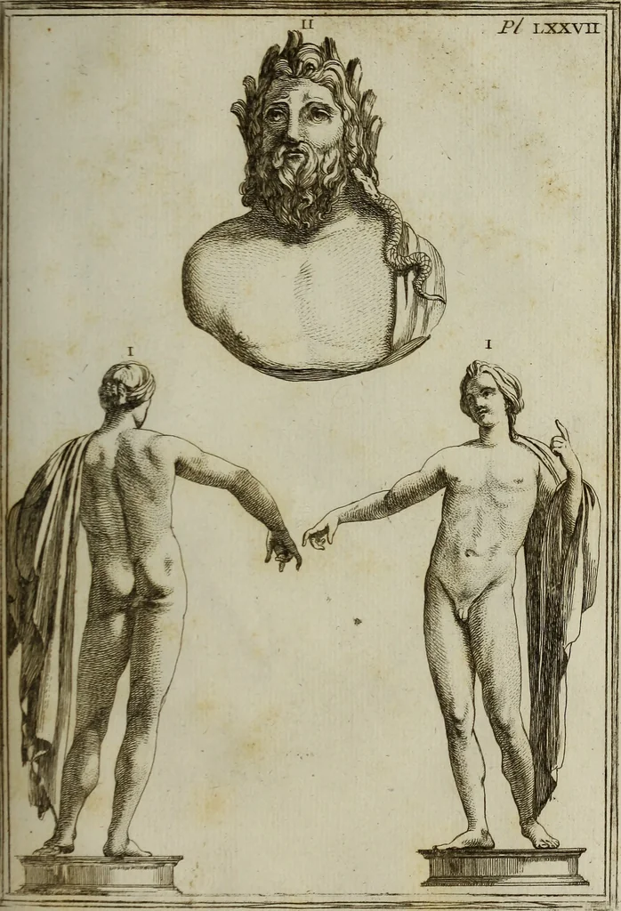 An illustration from Recueil d'antiquités égyptiennes, étrusques, greques et romaines, 1752, leaf 512