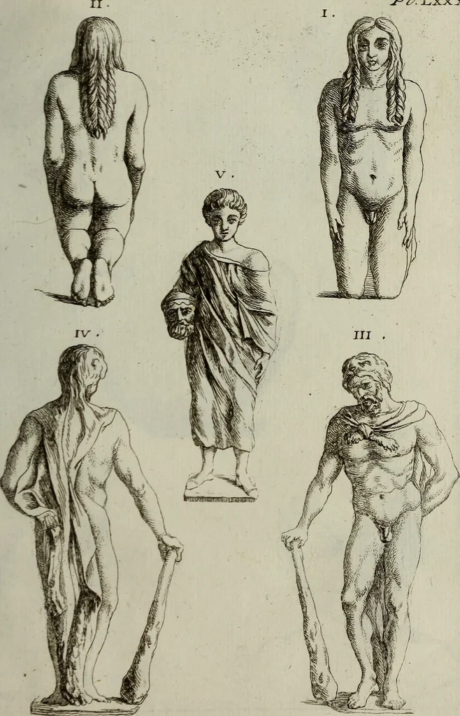 An illustration from Recueil d'antiquités égyptiennes, étrusques, greques et romaines, 1752, leaf 518