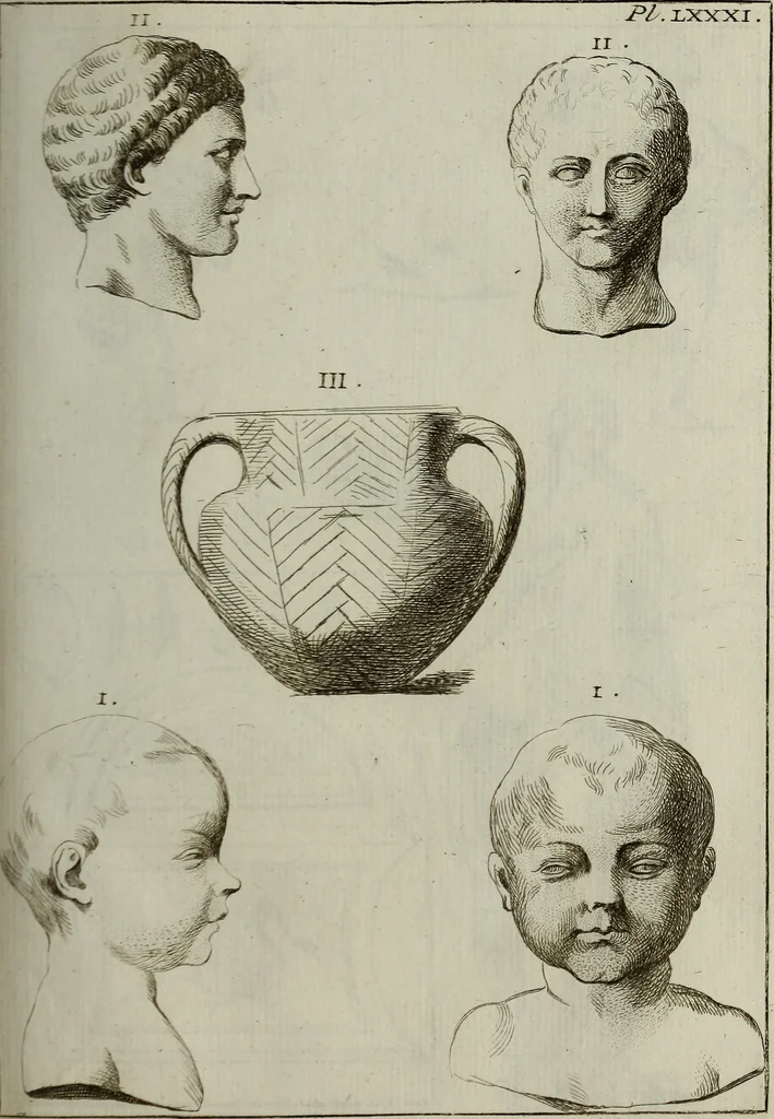 An illustration from Recueil d'antiquités égyptiennes, étrusques, greques et romaines, 1752, leaf 520