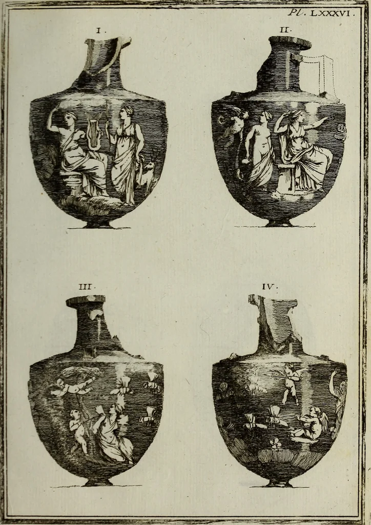 An illustration from Recueil d'antiquités égyptiennes, étrusques, greques et romaines, 1752, leaf 530