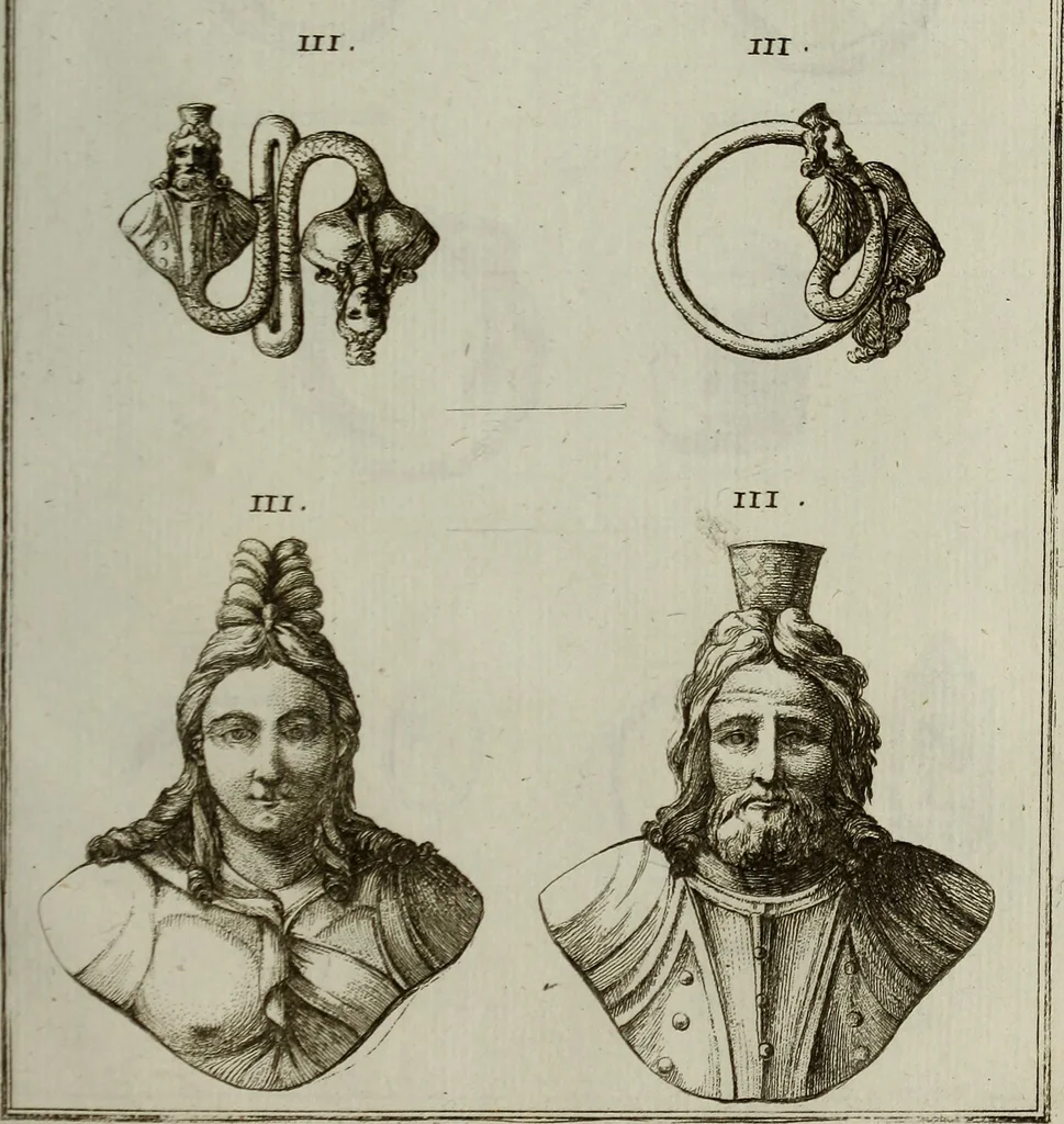 An illustration from Recueil d'antiquités égyptiennes, étrusques, greques et romaines, 1752, leaf 534