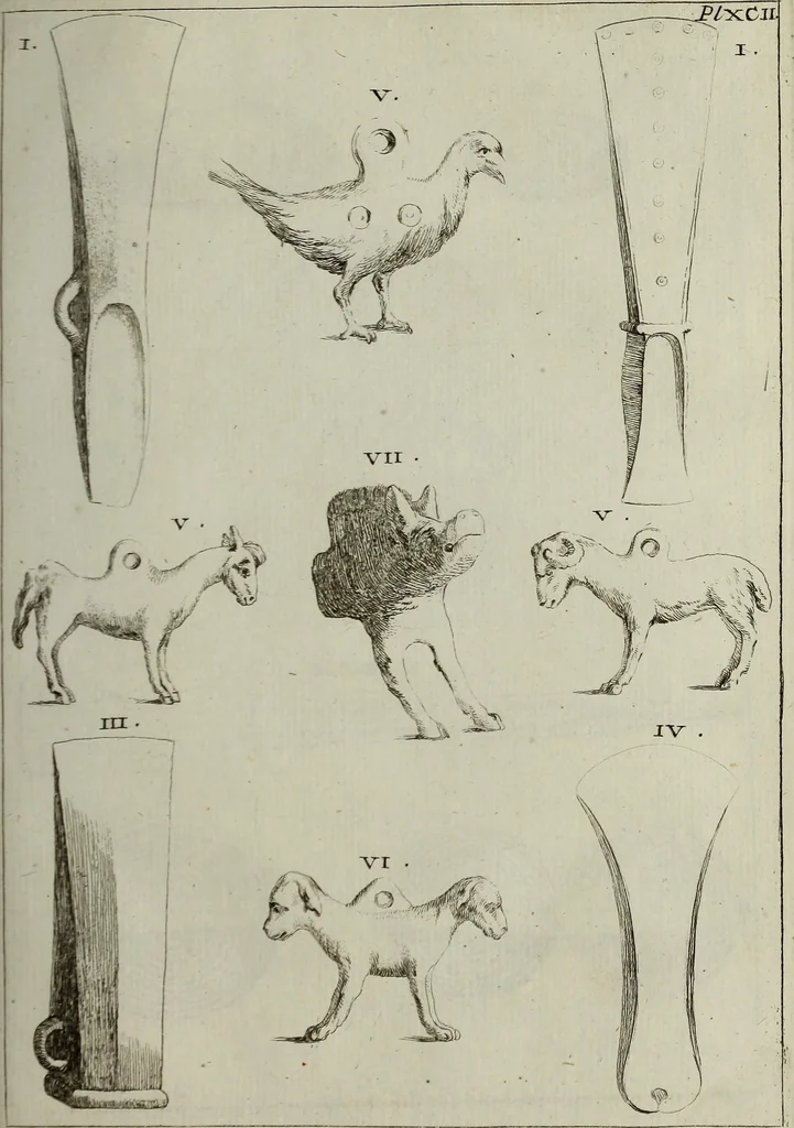 An illustration from Recueil d'antiquités égyptiennes, étrusques, greques et romaines, 1752, leaf 542