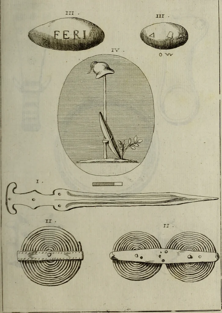 An illustration from Recueil d'antiquités égyptiennes, étrusques, greques et romaines, 1752, leaf 544