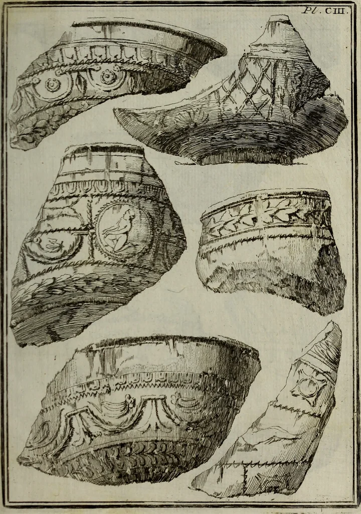 An illustration from Recueil d'antiquités égyptiennes, étrusques, greques et romaines, 1752, leaf 592