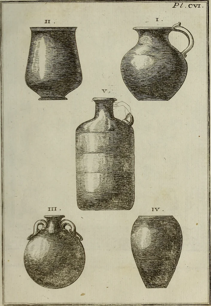 An illustration from Recueil d'antiquités égyptiennes, étrusques, greques et romaines, 1752, leaf 598