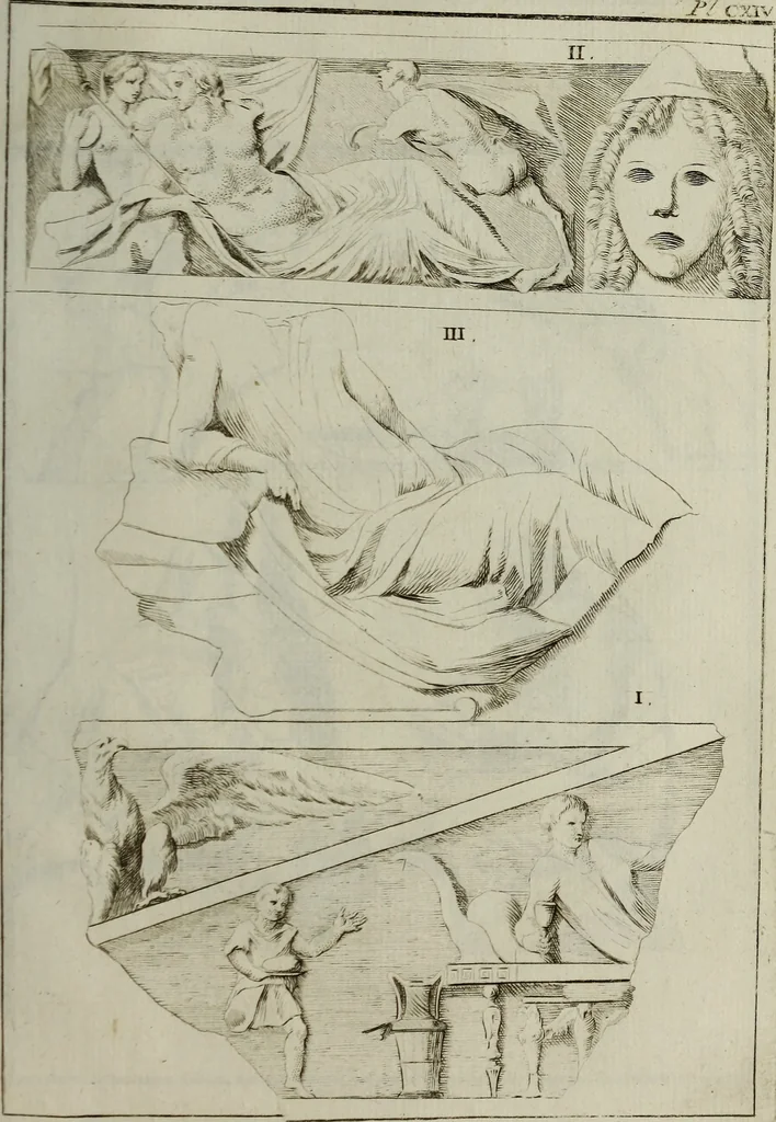 An illustration from Recueil d'antiquités égyptiennes, étrusques, greques et romaines, 1752, leaf 640