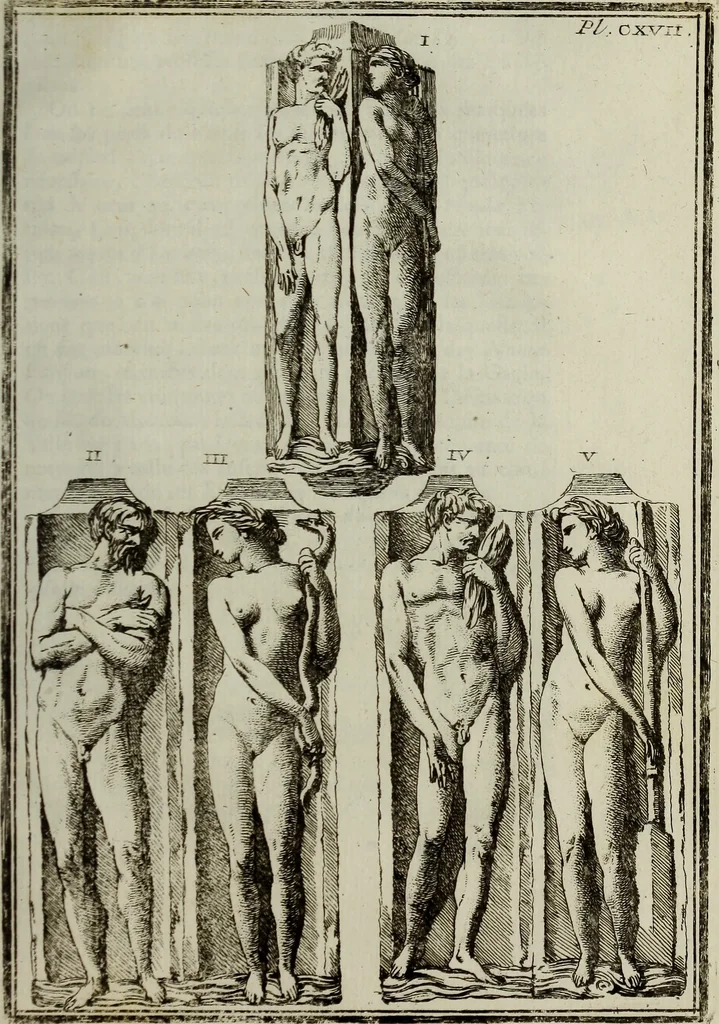 An illustration from Recueil d'antiquités égyptiennes, étrusques, greques et romaines, 1752, leaf 646