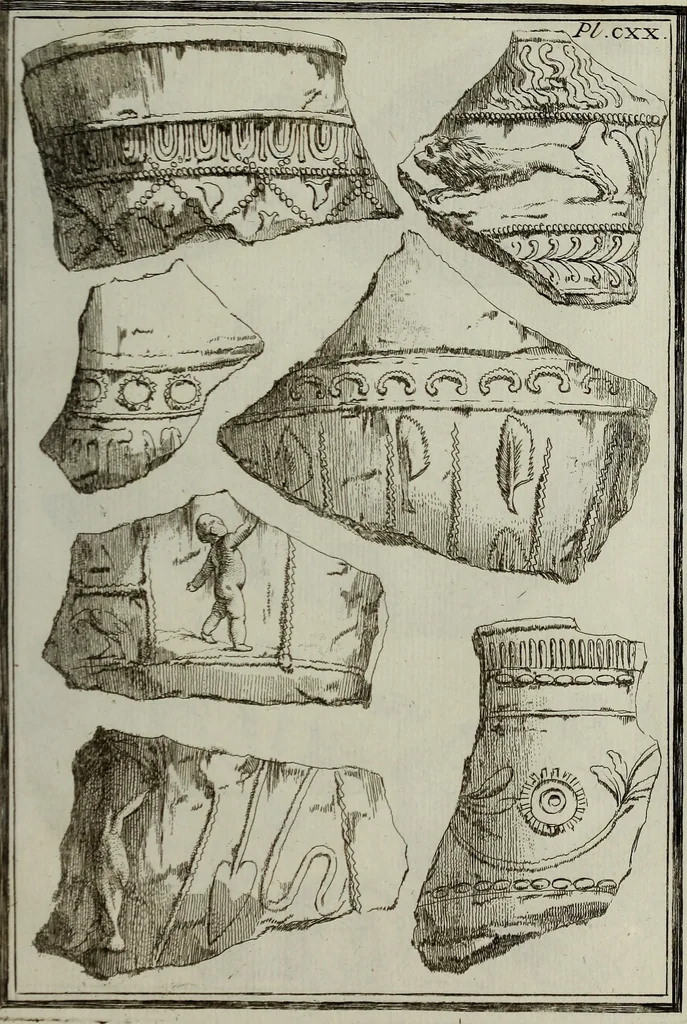 An illustration from Recueil d'antiquités égyptiennes, étrusques, greques et romaines, 1752, leaf 668