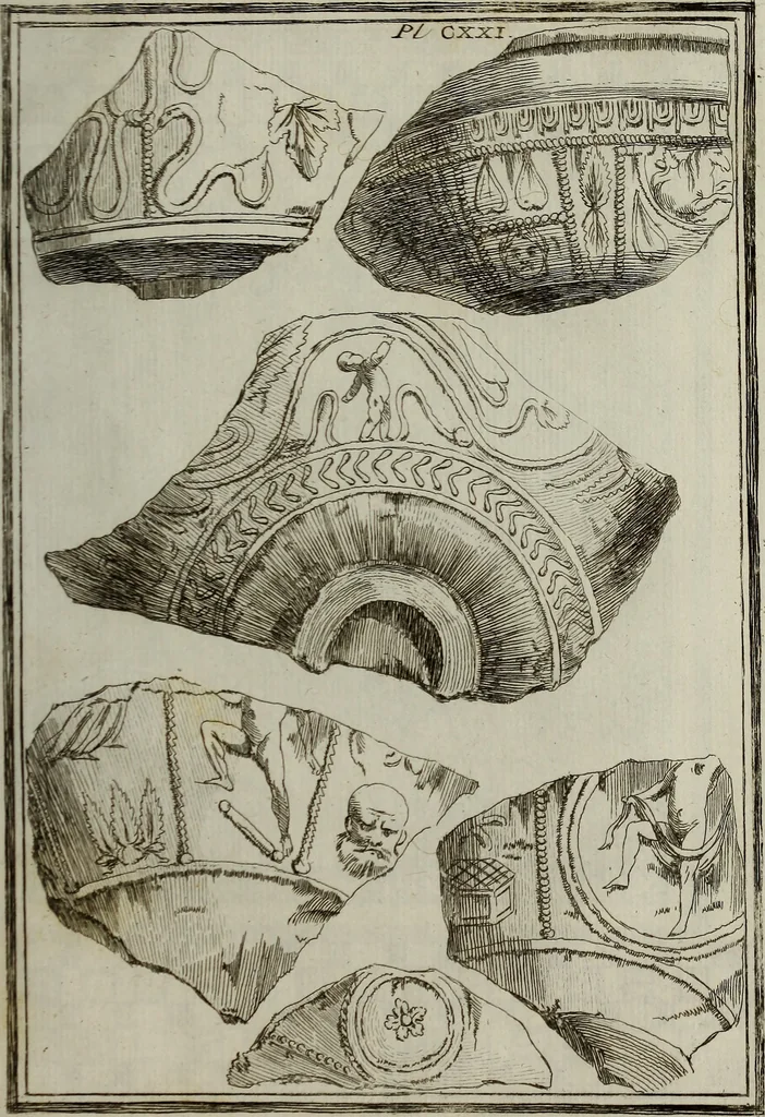 An illustration from Recueil d'antiquités égyptiennes, étrusques, greques et romaines, 1752, leaf 670