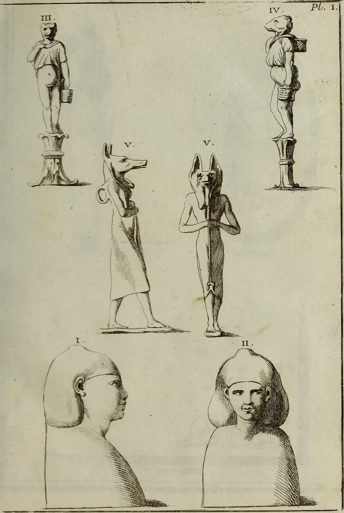 An illustration from Recueil d'antiquités égyptiennes, étrusques, greques et romaines, 1752, leaf 68