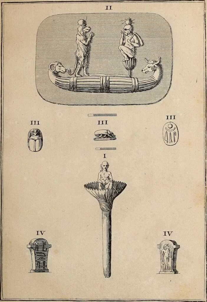 An illustration from Recueil d'antiquités égyptiennes, étrusques, greques et romaines, 1752, leaf 136