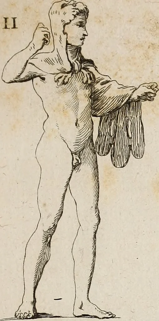 An illustration from Recueil d'antiquités égyptiennes, étrusques, greques et romaines, 1752, leaf 214