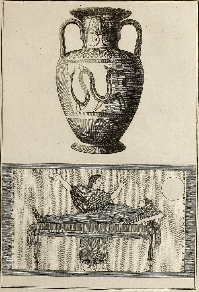 An illustration from Recueil d'antiquités égyptiennes, étrusques, greques et romaines, 1752, leaf 224