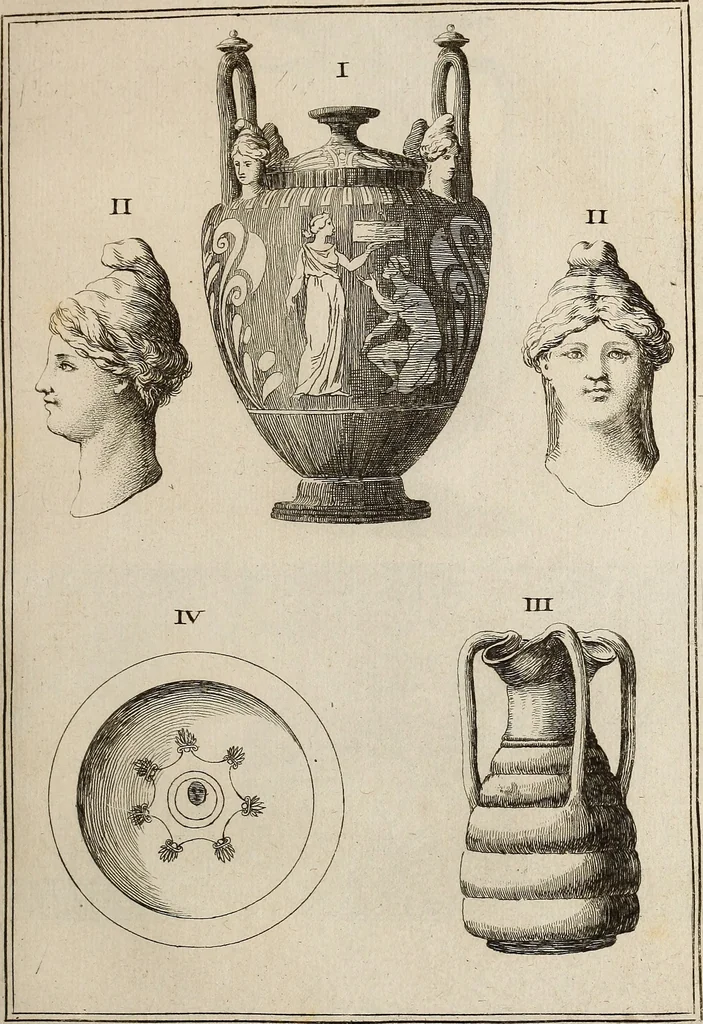 An illustration from Recueil d'antiquités égyptiennes, étrusques, greques et romaines, 1752, leaf 232