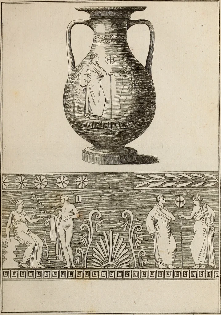 An illustration from Recueil d'antiquités égyptiennes, étrusques, greques et romaines, 1752, leaf 234