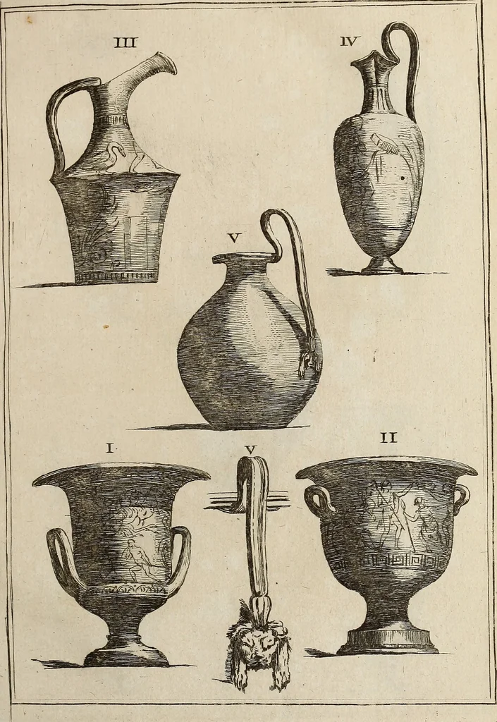 An illustration from Recueil d'antiquités égyptiennes, étrusques, greques et romaines, 1752, leaf 246