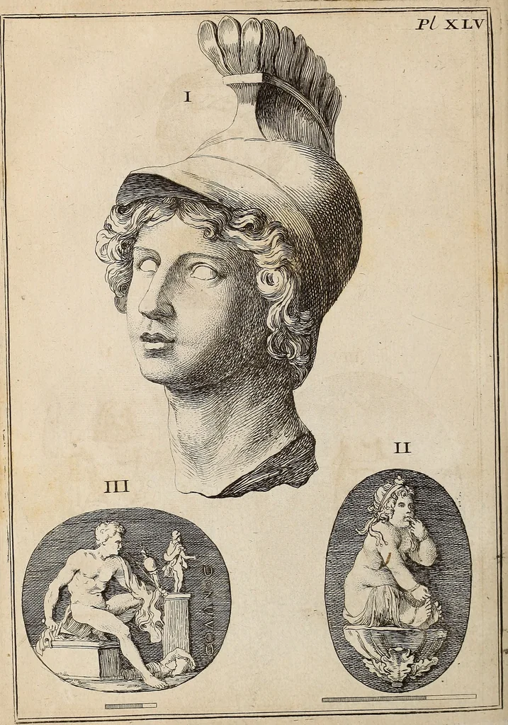 An illustration from Recueil d'antiquités égyptiennes, étrusques, greques et romaines, 1752, leaf 293
