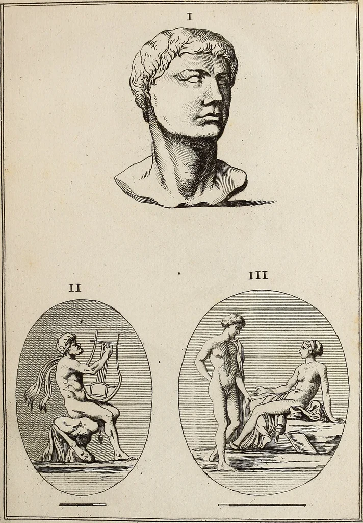 An illustration from Recueil d'antiquités égyptiennes, étrusques, greques et romaines, 1752, leaf 296