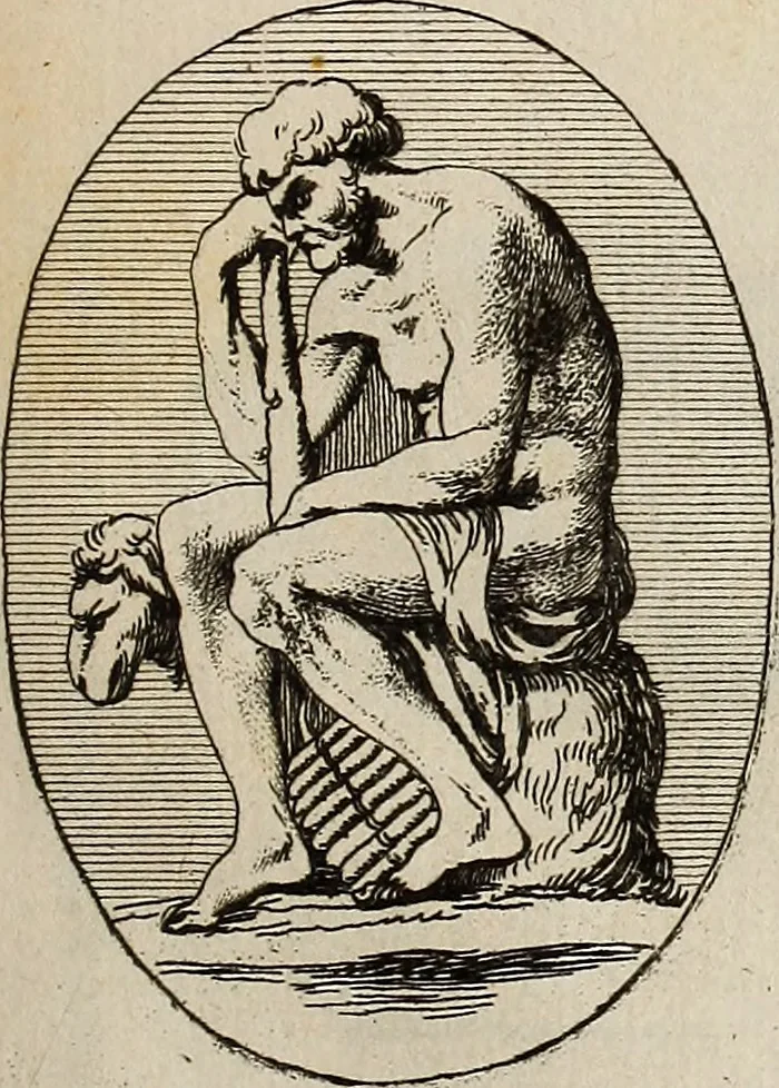 An illustration from Recueil d'antiquités égyptiennes, étrusques, greques et romaines, 1752, leaf 302