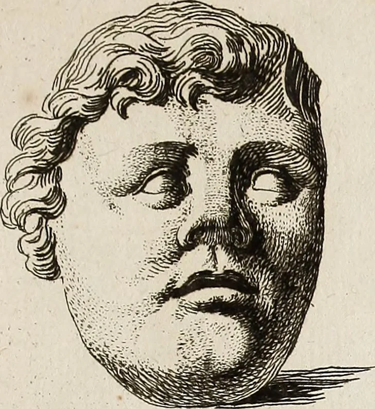 An illustration from Recueil d'antiquités égyptiennes, étrusques, greques et romaines, 1752, leaf 308
