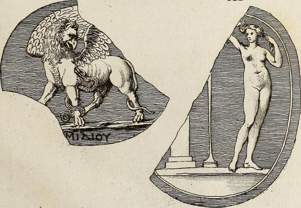 An illustration from Recueil d'antiquités égyptiennes, étrusques, greques et romaines, 1752, leaf 308