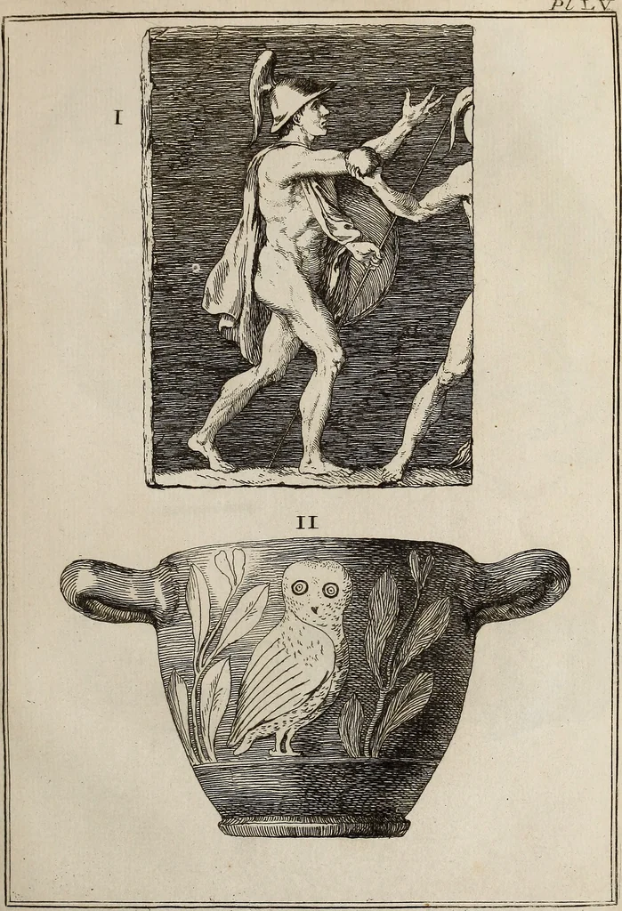 An illustration from Recueil d'antiquités égyptiennes, étrusques, greques et romaines, 1752, leaf 312