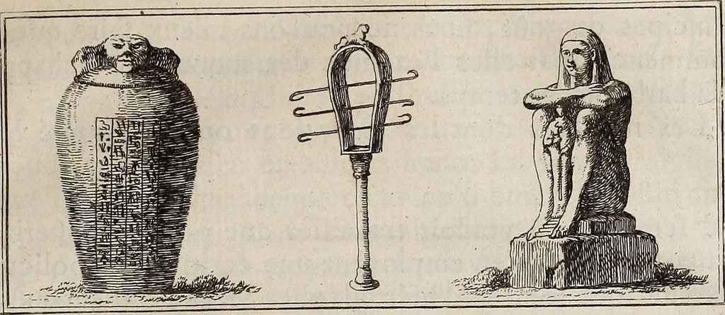 An illustration from Recueil d'antiquités égyptiennes, étrusques, greques et romaines, 1752, leaf 42