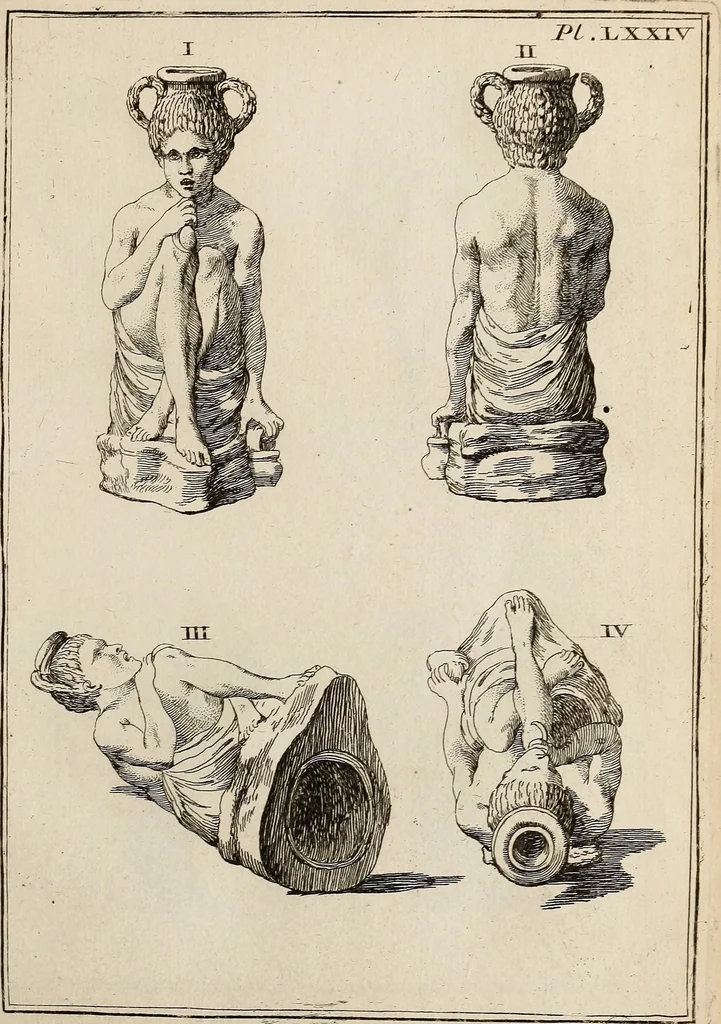 An illustration from Recueil d'antiquités égyptiennes, étrusques, greques et romaines, 1752, leaf 504