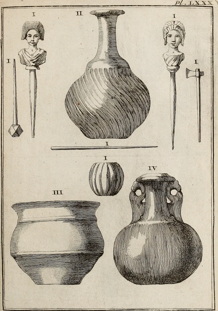 An illustration from Recueil d'antiquités égyptiennes, étrusques, greques et romaines, 1752, leaf 516