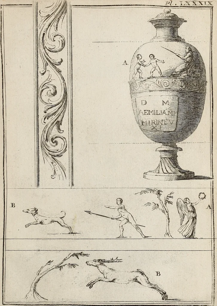 An illustration from Recueil d'antiquités égyptiennes, étrusques, greques et romaines, 1752, leaf 534