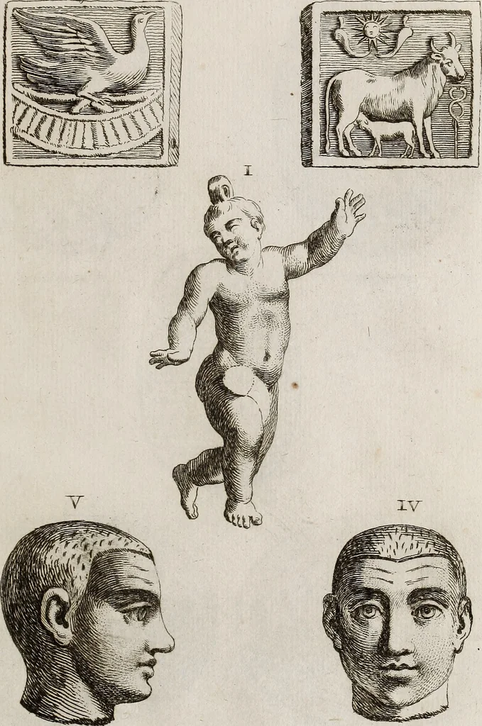 An illustration from Recueil d'antiquités égyptiennes, étrusques, greques et romaines, 1752, leaf 122