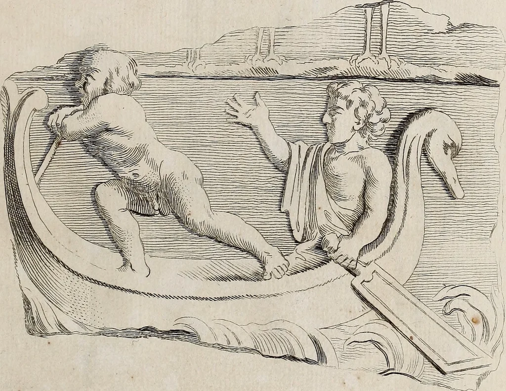 An illustration from Recueil d'antiquités égyptiennes, étrusques, greques et romaines, 1752, leaf 136