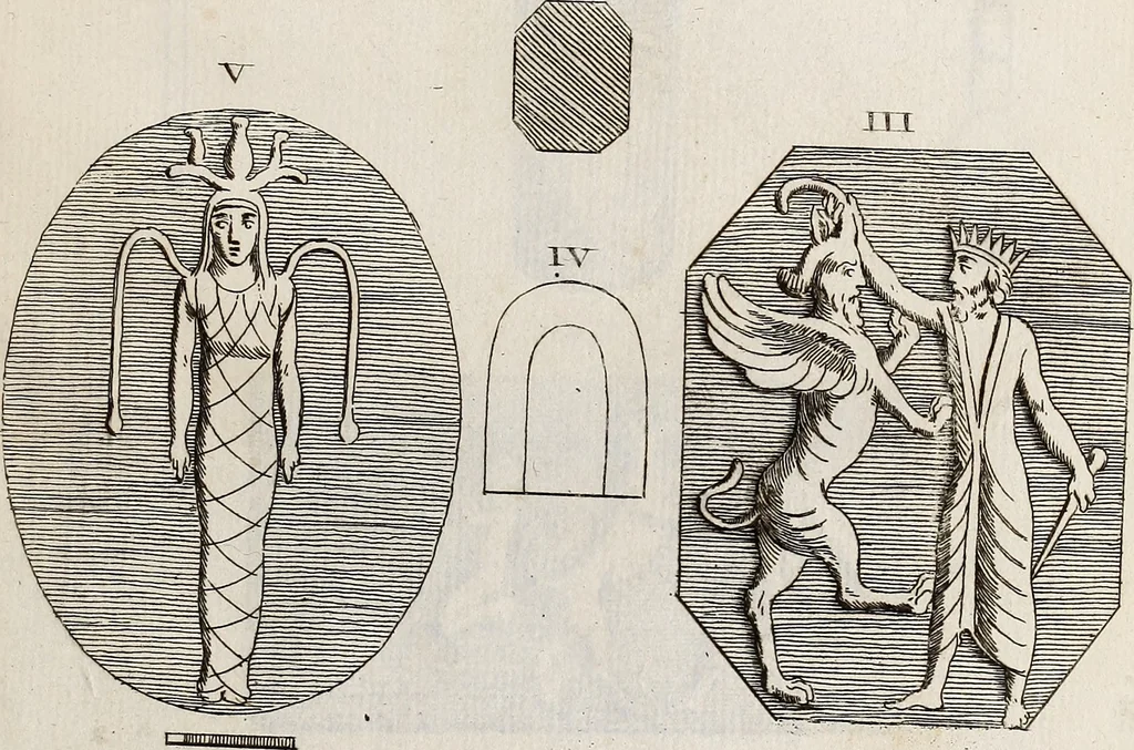 An illustration from Recueil d'antiquités égyptiennes, étrusques, greques et romaines, 1752, leaf 140