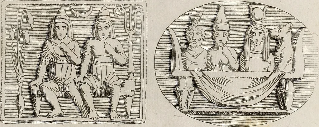 An illustration from Recueil d'antiquités égyptiennes, étrusques, greques et romaines, 1752, leaf 144